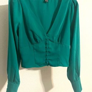 Forever 21, chica, verde esmeralda